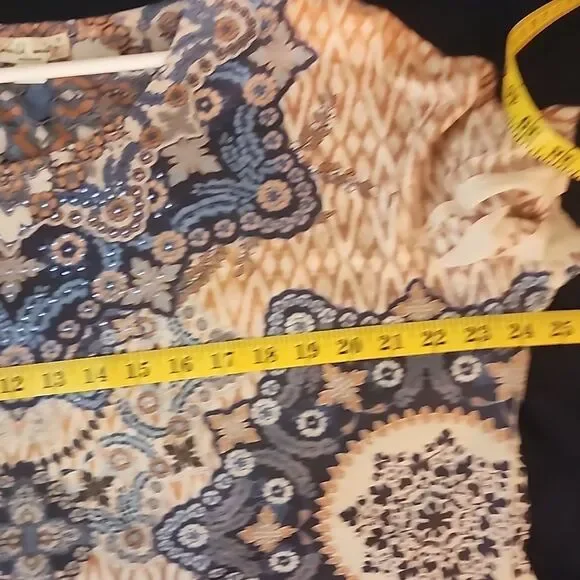 World Unity Woman boho print blouse size 2X NWT - Picture 7 of 9